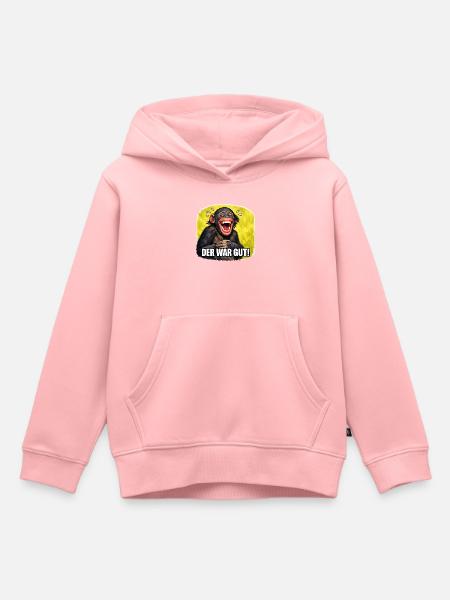 Lachender Affe - Der war gut! - Kinder Premium Organic Hoodie - Rosa