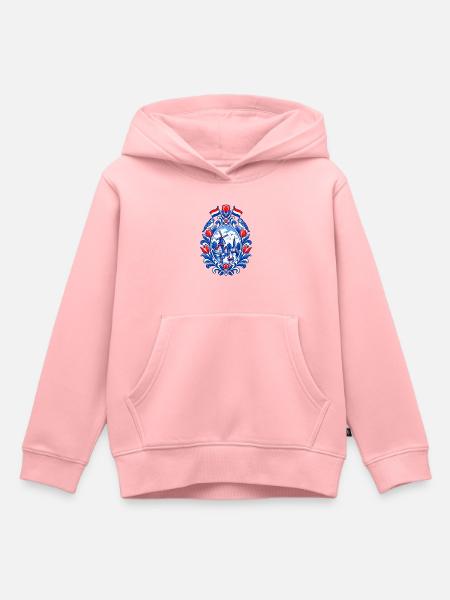 Niederlande | Tulpen, Windmühle & Kanal - Kinder Premium Organic Hoodie - Rosa