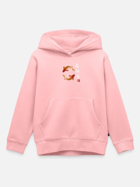 japan Fische japanisch anime asiatisch - Kinder Premium Organic Hoodie - Rosa