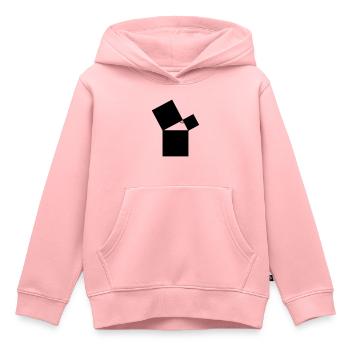 mathématique - Sweat Premium à capuche enfant bio - rose - Devant - AI Model Kid Female (0cm)