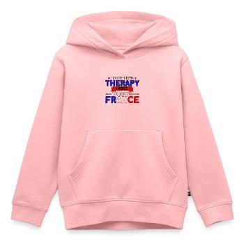 Französische Flagge Französische Wurzeln Geschenk - Kinder Premium Organic Hoodie - Rosa - Vorne - AI Model Kid Female (0cm)