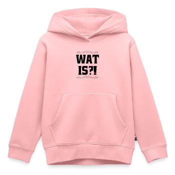 WAT IS - Ruhrpott Begrüßung - Kinder Premium Organic Hoodie - Rosa - Vorne - AI Model Kid Female (0cm)