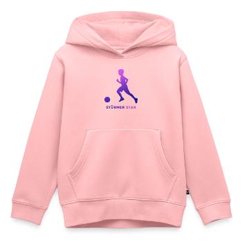 Fußballstar Stürmer Star - Fußballspieler - Kinder Premium Organic Hoodie - Rosa - Vorne - AI Model Kid Female (0cm)