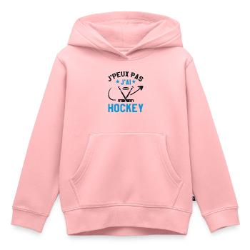 Ich kann nicht Eishockey - Kinder Premium Organic Hoodie - Rosa - Vorne - AI Model Kid Female (0cm)