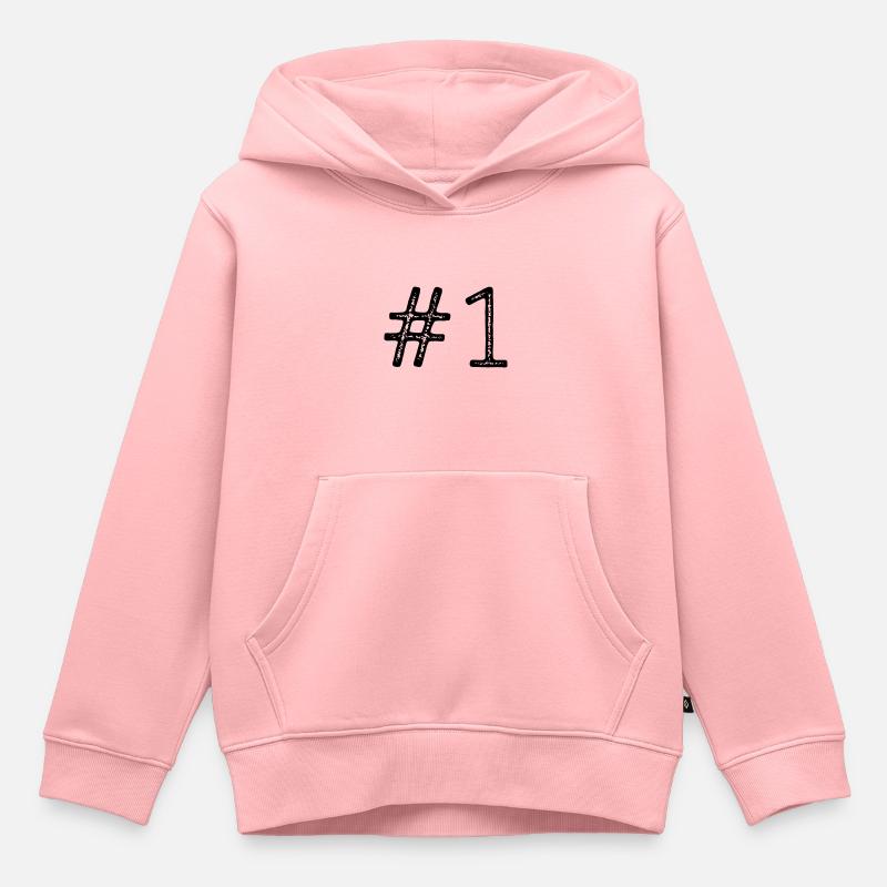 Gagnant de la première place numéro un - Sweat Premium à capuche enfant bio - rose