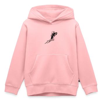 Diver Passion Monde sous-marin en apesanteur - Sweat Premium à capuche enfant bio - rose - Devant - AI Model Kid Female (0cm)