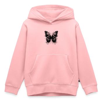 Pretty Tattoo Kids Style Butterfly - Kids Premium Organic Hoodie - rose - Front - AI Model Kid Female (0cm)