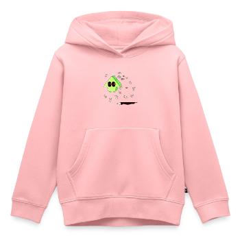 AUFWÄRTS GEHEN - Kinder Premium Organic Hoodie - Rosa - Vorne - AI Model Kid Female (0cm)