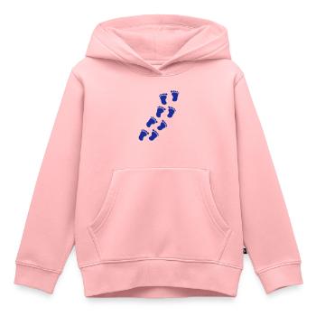 Baby - Feet - Kids Premium Organic Hoodie - rose - Front - AI Model Kid Female (0cm)