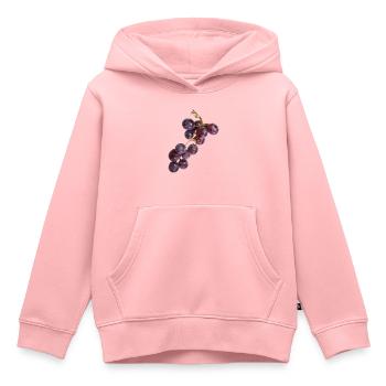 Traube - Kinder Premium Organic Hoodie - Rosa - Vorne - AI Model Kid Female (0cm)