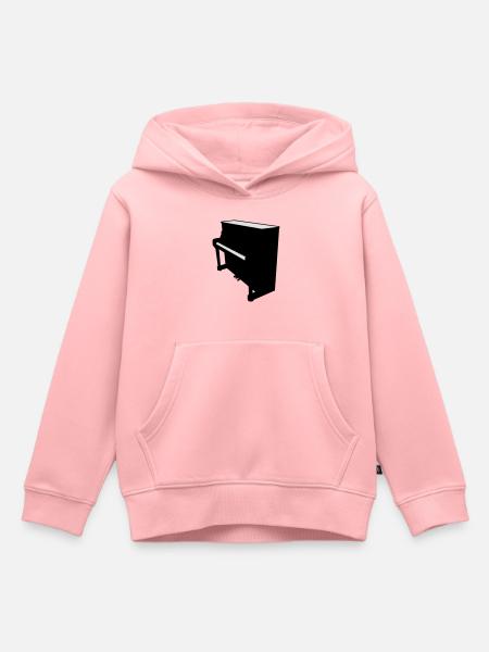 Piano / Klavier - Kinder Premium Organic Hoodie - Rosa