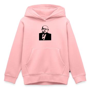 Theodor W. Adorno - Kinder Premium Organic Hoodie - Rosa - Vorne - AI Model Kid Female (0cm)