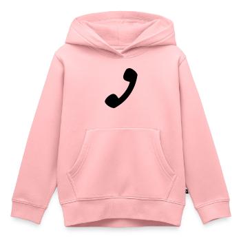 Telefon - Kinder Premium Organic Hoodie - Rosa - Vorne - AI Model Kid Female (0cm)