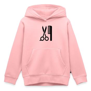 Friseur - Kinder Premium Organic Hoodie - Rosa - Vorne - AI Model Kid Female (0cm)