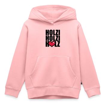 Ich und mein Holz - Kinder Premium Organic Hoodie - Rosa - Vorne - AI Model Kid Female (0cm)