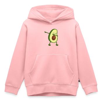 Dabbing Avocado - Dab Dance - Lustig - Cool -Trend - Sweat Premium à capuche enfant bio - rose - Devant - AI Model Kid Female (0cm)