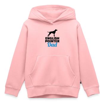 English Pointer - Kids Premium Organic Hoodie - rose - Front - AI Model Kid Female (0cm)