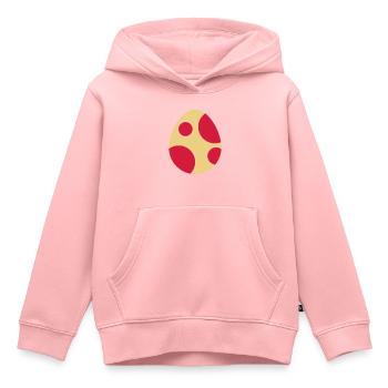 Dinosaurier Ei - Kinder Premium Organic Hoodie - Rosa - Vorne - AI Model Kid Female (0cm)