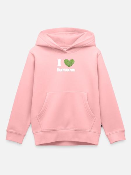 I love Heuen - Kinder Premium Organic Hoodie - Rosa