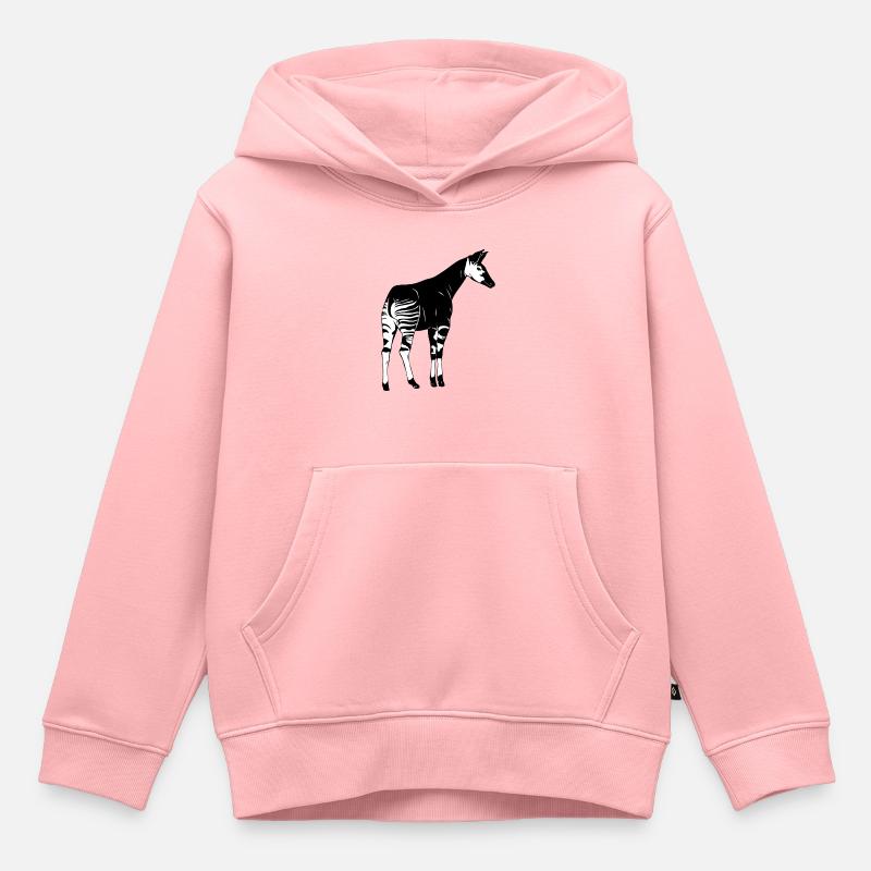 Okapi - Kinder Premium Organic Hoodie - Rosa