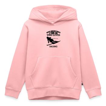 Ski Skifahren Spruch Skier Mädchen Skifahrerin - Kinder Premium Organic Hoodie - Rosa - Vorne - AI Model Kid Female (0cm)