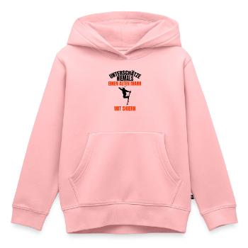 Ski fahren Spruch Skier Skifahren Vater Skifahrer - Kinder Premium Organic Hoodie - Rosa - Vorne - AI Model Kid Female (0cm)