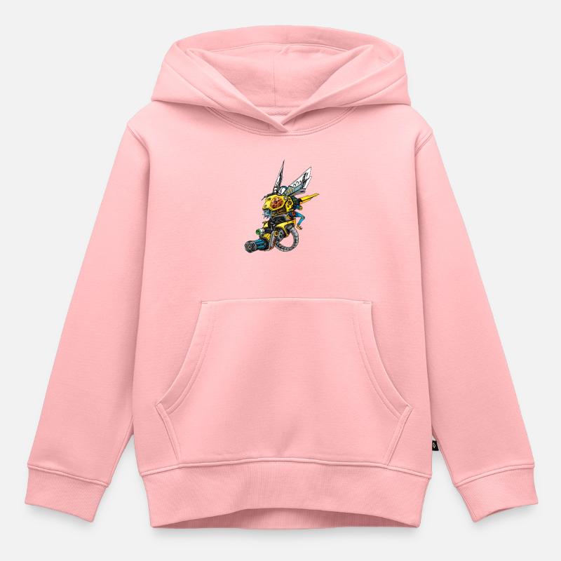 Graver la guêpe - Sweat Premium à capuche enfant bio - rose