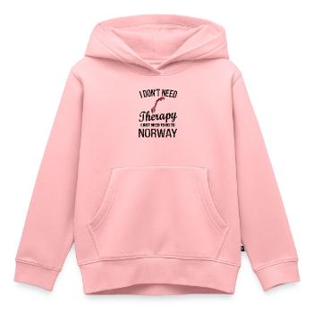 Norwegian Norway origin Norwegian flag - Kids Premium Organic Hoodie - rose - Front - AI Model Kid Female (0cm)