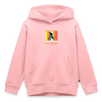 Cycling, cycling, cycling - Kids Premium Organic Hoodie - rose - Front - AI Model Kid Female (0cm)