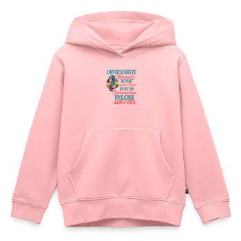 Sternzeichen Fische - Kinder Premium Organic Hoodie - Rosa - Vorne - AI Model Kid Female (0cm)