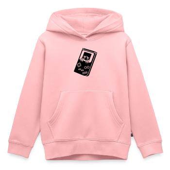 Game Boy avec créature - Sweat Premium à capuche enfant bio - rose - Devant - AI Model Kid Female (0cm)