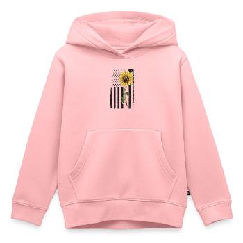 Paysagiste Architecte Paysagiste Usa - Sweat Premium à capuche enfant bio - rose - Devant - AI Model Kid Female (0cm)