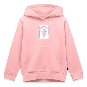 JOKER Karte Spielkarten Joker - Kinder Premium Organic Hoodie - Rosa - Vorne - AI Model Kid Female (0cm)