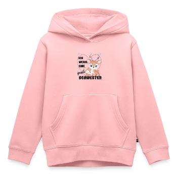 Ich Werde Eine Große Schwester 2023 - Kinder Premium Organic Hoodie - Rosa - Vorne - AI Model Kid Female (0cm)