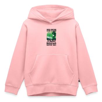Chasseur de cerfs Buck Zombie - Sweat Premium à capuche enfant bio - rose - Devant - AI Model Kid Female (0cm)