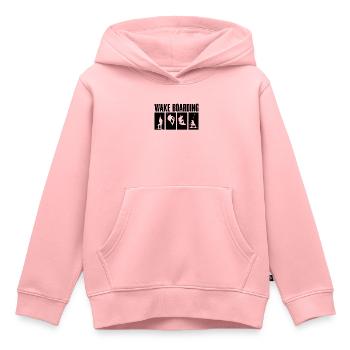 Wakeboard Wakeboarder Wakeboarding Idée Cadeau - Sweat Premium à capuche enfant bio - rose - Devant - AI Model Kid Female (0cm)