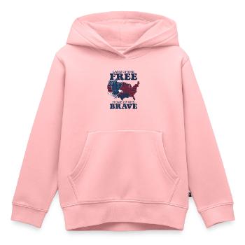 USA Amerika Feiertag Patriot 4. Juli - Kinder Premium Organic Hoodie - Rosa - Vorne - AI Model Kid Female (0cm)