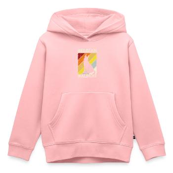 Belgian Malinois Hunde - Kinder Premium Organic Hoodie - Rosa - Vorne - AI Model Kid Female (0cm)