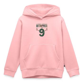 Buck Deer Hunting Hunter Kid 9ème - Sweat Premium à capuche enfant bio - rose - Devant - AI Model Kid Female (0cm)