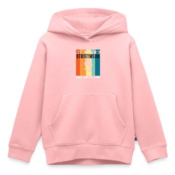 SKATE - Kinder Premium Organic Hoodie - Rosa - Vorne - AI Model Kid Female (0cm)