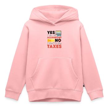 Comptable Comptable Comptable - Sweat Premium à capuche enfant bio - rose - Devant - AI Model Kid Female (0cm)