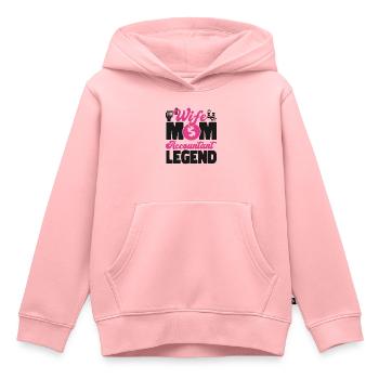 Comptable Comptable Comptable - Sweat Premium à capuche enfant bio - rose - Devant - AI Model Kid Female (0cm)