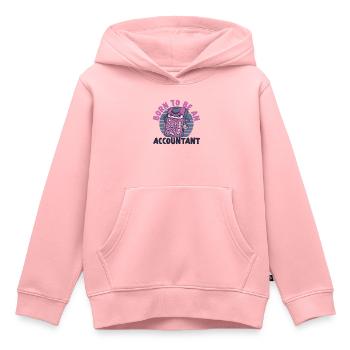 Comptable Comptable Comptable - Sweat Premium à capuche enfant bio - rose - Devant - AI Model Kid Female (0cm)