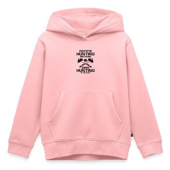 Conception de coyote pour les réacteurs de coyote - Sweat Premium à capuche enfant bio - rose - Devant - AI Model Kid Female (0cm)