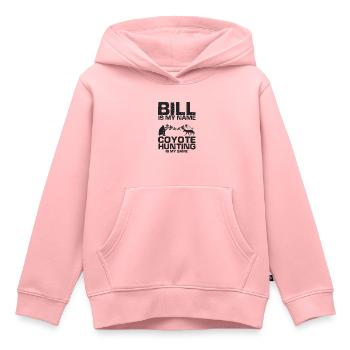 Conception de coyote pour les réacteurs de coyote - Sweat Premium à capuche enfant bio - rose - Devant - AI Model Kid Female (0cm)