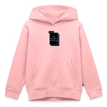 Cybersécurité - Informaticien de sécurité informatique - Sweat Premium à capuche enfant bio - rose - Devant - AI Model Kid Female (0cm)