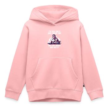 Cybersécurité - Informaticien de sécurité informatique - Sweat Premium à capuche enfant bio - rose - Devant - AI Model Kid Female (0cm)