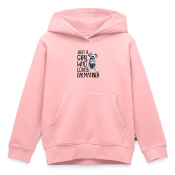 Dalmatiner - Kinder Premium Organic Hoodie - Rosa - Vorne - AI Model Kid Female (0cm)
