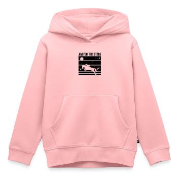 Aim For The Stars Show Jumping Horses Show Jumper - Kinder Premium Organic Hoodie - Rosa - Vorne - AI Model Kid Female (0cm)