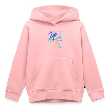Skispringen Skispringer Wintersport - Kinder Premium Organic Hoodie - Rosa - Vorne - AI Model Kid Female (0cm)